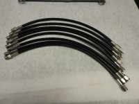 (8) Waterman 1000 psi  Injector Hoses - -3 Female Swivel to Straight 1/8-NPT  -fits Enderle Blocks